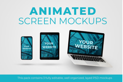 Animated screen mock ups