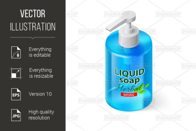 Liquid Soap Isometric