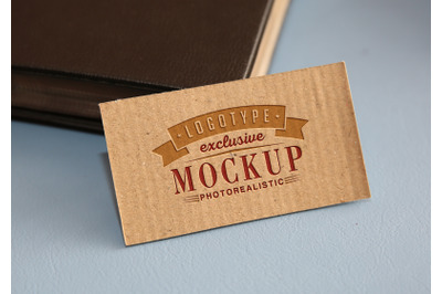 Photorealistic mock-ups with vintage background