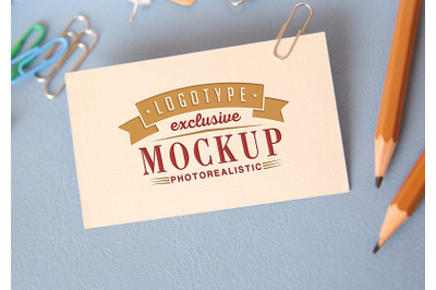 Photorealistic mock-ups with pencils on background