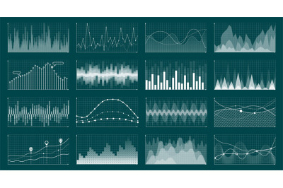 Currency grow chart. Stock graph diagram, finance and economic market