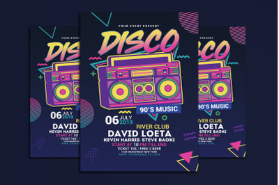 Disco Retro Music Party