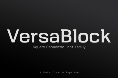 Versablock Sharp Font + Freebies