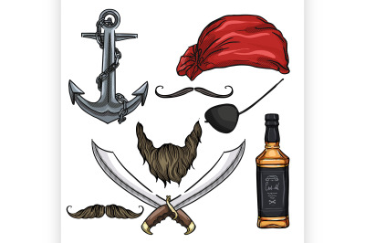 pirates clipart - pirate cartoons, frames and premade template By Ayelet  Keshet Art | TheHungryJPEG