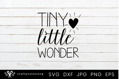 Tiny Little Wonder Heart Svg Cutting File for Cricut and Silhouette
