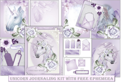 Unicorn journal pages 12 backgrounds