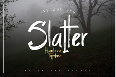 Slatter - Handbrush Typeface