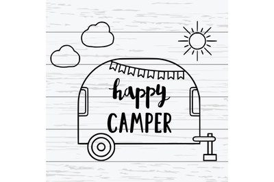 Happy Camper SVG For Cricut