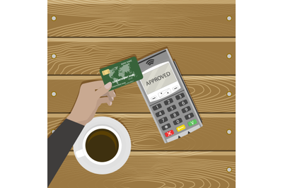 Modern kind pay card without contact