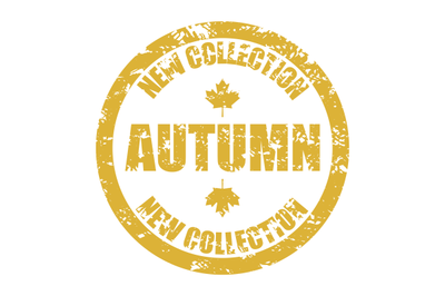 New autumn collection rubber stamp