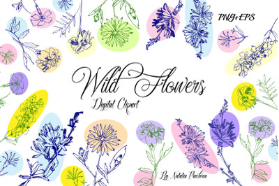 Wild Flowers Clipart