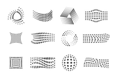 Dots symbol logo composition set&nbsp;