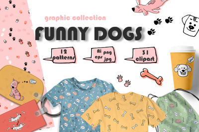 FUNNY DOGS graphic collection