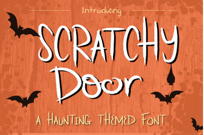 Scratchy Door Halloween Font