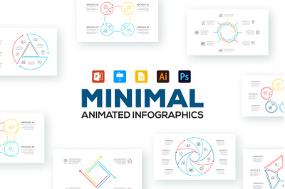 Minimal animated infographics