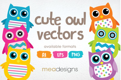 Cute Owl Vectors