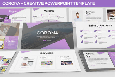 Corona - Creative Powerpoint Template