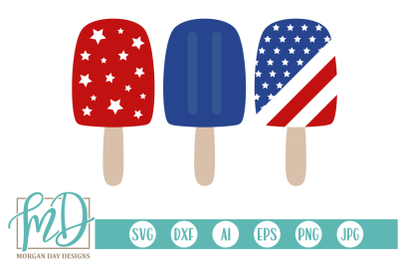 4th of July Popsicles SVG