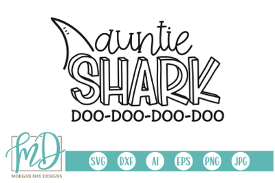 Auntie Shark SVG