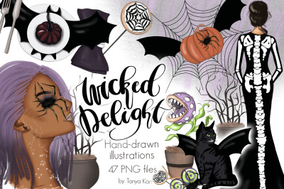 Wicked Delight Clipart &amp; Patterns