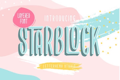 Starblock - Layered Font