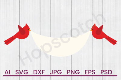 Cardinal Banner - SVG File, DXF File