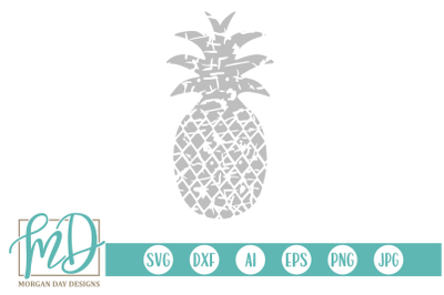 Grunge Pineapple SVG