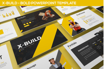X-Build - Bold Powerpoint Template