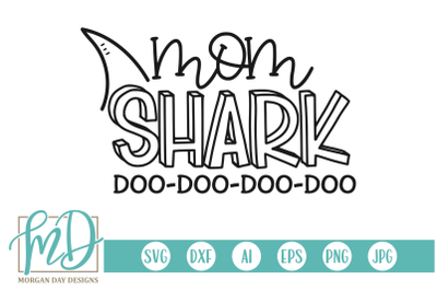 Mom Shark SVG