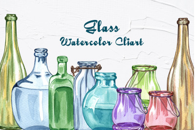 Glass Watercolor Clipart