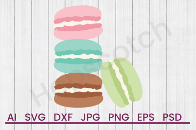 French Macarons - SVG File, DXF File