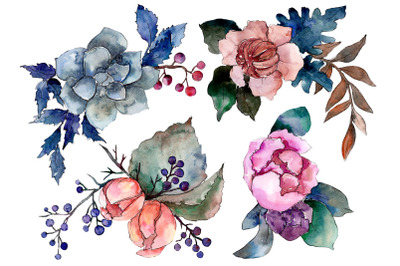 Bridal bouquet watercolor png