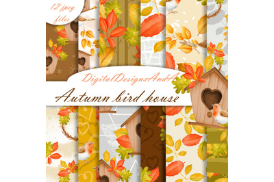 Autumn bird clipart