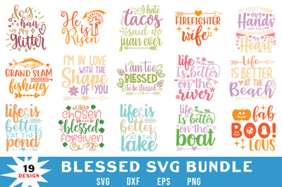 Blessed Quotes Svg Bundle