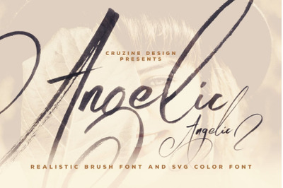 Angelic Brush &amp;amp; SVG Font