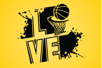 Basketball Svg&2C; Basketball Heart Svg&2C; Basketball Heart Monogram Svg.