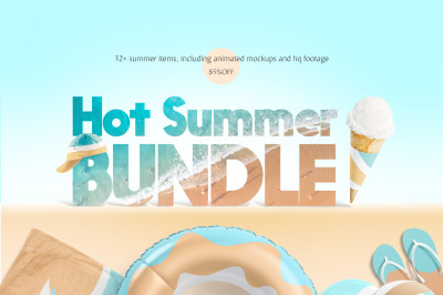 Hot Summer Mockups Bundle