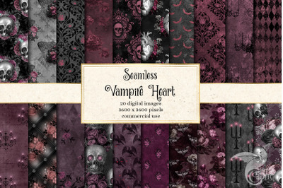 Vampire Heart Digital Paper