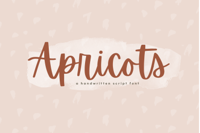 Apricots - A Handwritten Script Font
