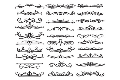 Decorative page divider. Vintage swirls&2C; ornaments wedding frame&2C; flor