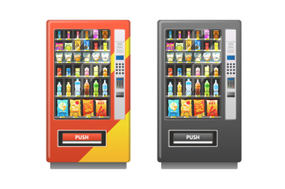 Vending machine. Snacks sandwich biscuit chocolate drinks juice bevera