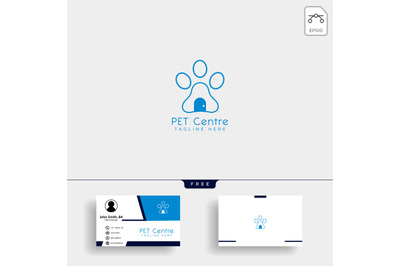 Pet Home or store creative logo template