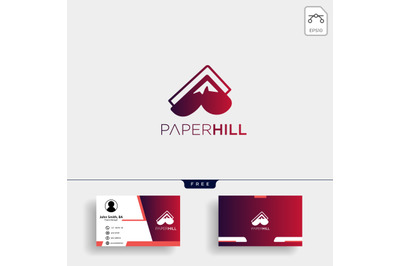 paper mountain logo template