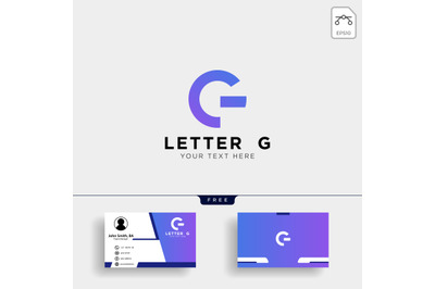 Letter AG or G creative logo template
