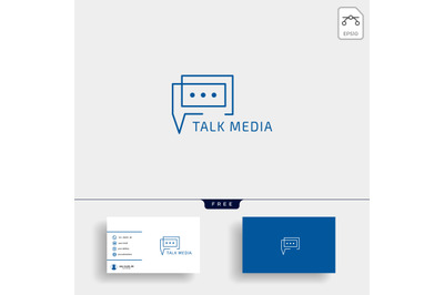 Chat, Message, speech, Conversation logo template
