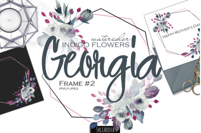 Georgia. Indigo Frame #2