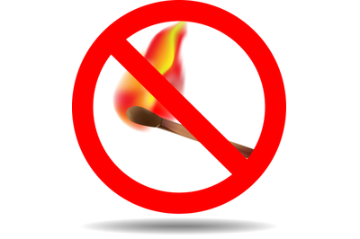 Sign of the fire ban