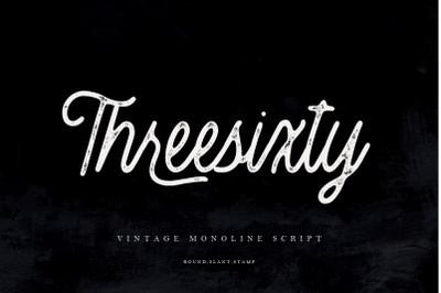 30OFF | Threesixty Vintage Monoline Script