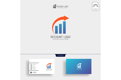 accounting, finance creative logo template vector isolated