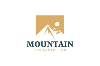Mountain The expedition, adventure logo